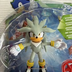 Jakks Sonic The Hedgehog 35th Anniversary Silver Red Star Spring 4″ Figure