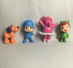 7Pcs Pocoyo Figure Set – Duck Elephant Bird Anime Model Ornaments Kids Toy