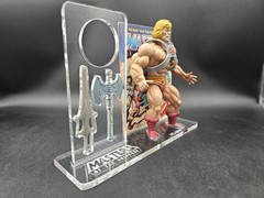 MOTU Vintage He-Man Mini-Comic Acrylic Display stand **No Figure Included**