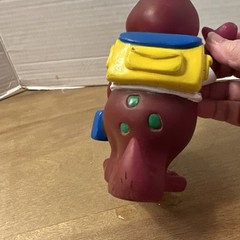VINTAGE LYONS GROUP 1992 BARNEY PURPLE DINOSAUR BACK TO SCHOOL COIN PIGGY BANK!