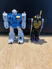 Transformers G1 1983 Shrapnel & 1985 Twin Twist