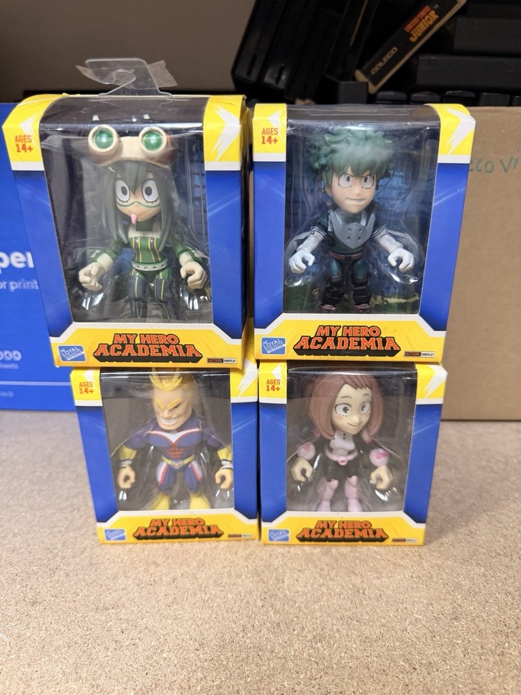 My Hero Academia Action Vinyls Lot Deku Tsuyu Uraraka All Might Figures
