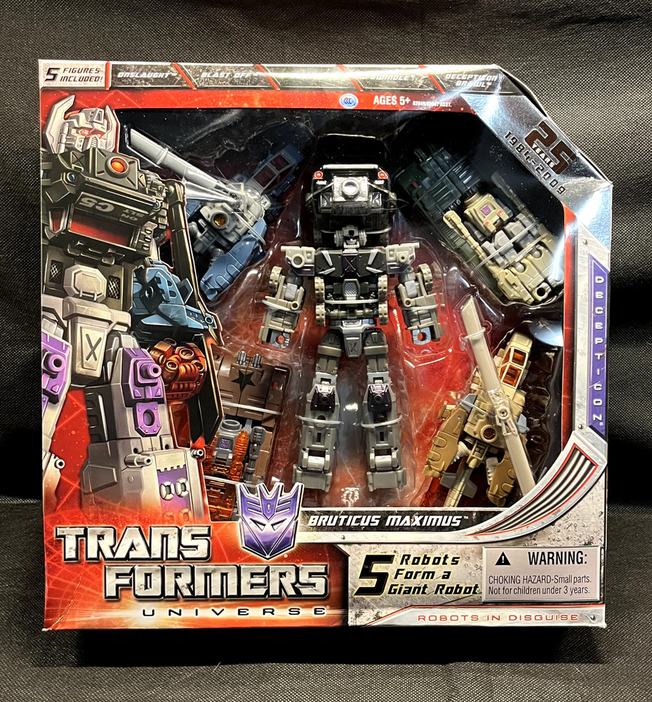 Transformers Universe 25th Anniversary BRUTICUS MAXIMUS 5 Robots Form 1 Robot