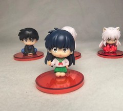 Inuyasha Kikyo Sesshomaru Kagome PVC Figure Set Anime Toy 4PCS