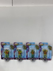 TMNT Tales Mini Figures Cake Topper 4PCs Set Ninja Turtle Retro Rare Toys -NEW!