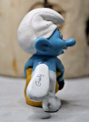 Smurf Greedy Collectible Figurine McDonalds Happy Meal Toy 2011 PVC Plastic
