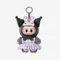 Pop Mart The Monsters x Sanrio Labubu Kuromi Plush Doll Pendant New In Open Box