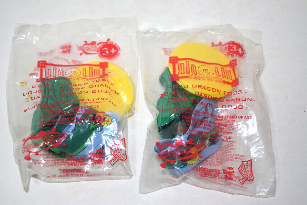 2 New Subway Xia Lin Showdown Dragon Figures 2004 Dojo Dragon Toss