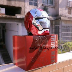 Autoking Iron Man Mk5 1:1 Helmet Wearable Voice-control Mask Cosplay Silver/Gold