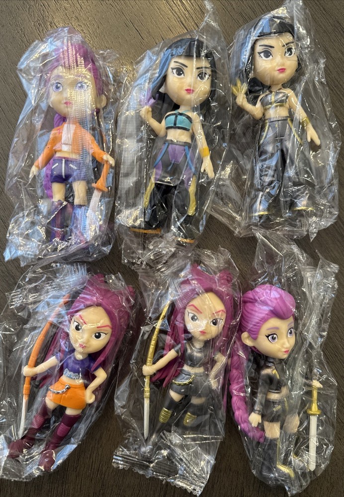 Kpop Demon Hunters 4” Action Figures – Set Of 6 Huntrx