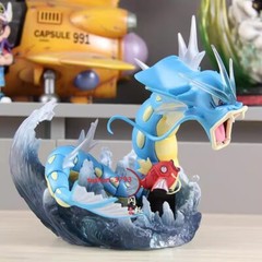 Red Gyarados Anger Anime Game Figure Statue Toy 20cm Box New Zction Gift Toy