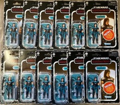 Lot of 12 Star Wars Mandalorian Hasbro Cara Dune Retro 3 3/4 Action Figures