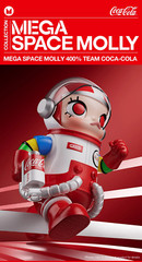 POP MART MEGA SPACE MOLLY 400% TEAM COCA-COLA
