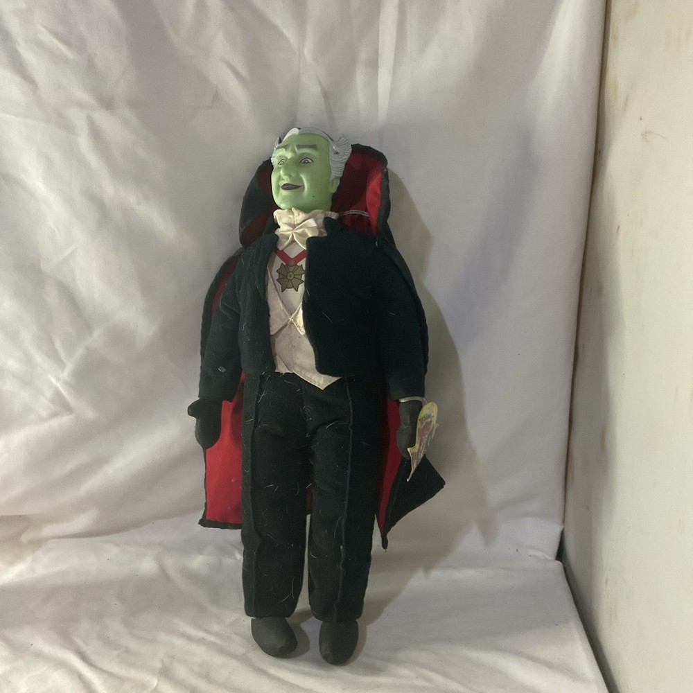 The Munsters Plush Grandpa Munster Doll 16 Toy Works TV Show Vampire Vinyl Head