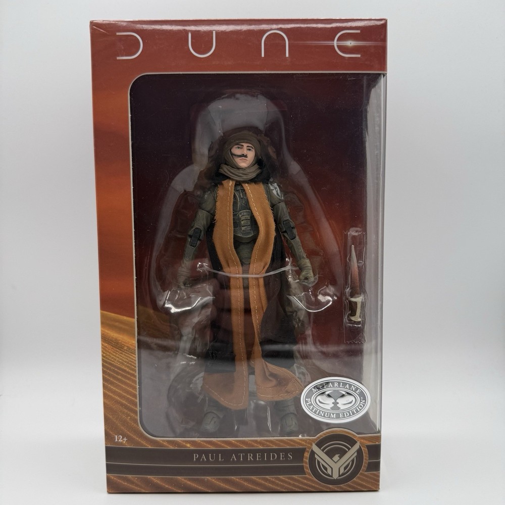 Dune Paul Atreides Action Figure Mcfarlane NEW Sealed Ships Fast Platinum Ed