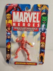 ToyBiz Marvel Heroes Miniature Poseable Action Figures Human Torch 2005
