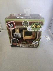 Batman “Tiny TV Classics” Real Working TV & Remote Top Scenes Classic Batman NEW
