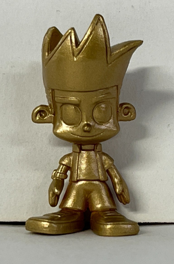 Johnny Test Miniature Vinyl Loose Figure 2” #34 Gold Ultra Rare Mystery Blind