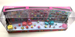 Shopkins Moose Toys Display Case with many Shopkins Figures