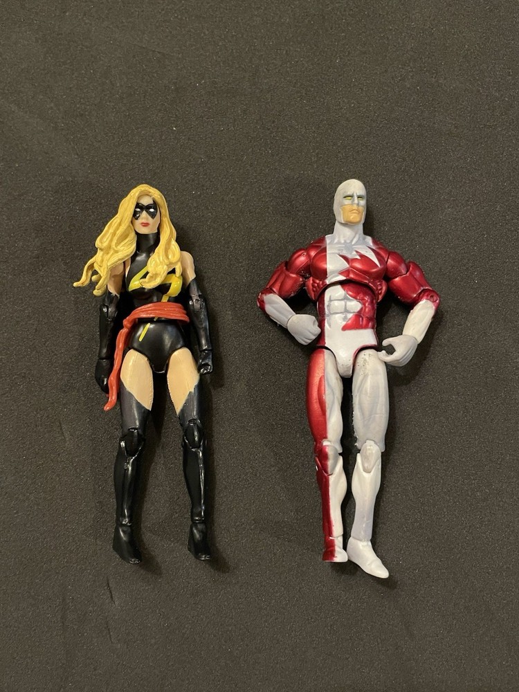 Marvel Universe Ms. Marvel And Guardian Alpha Flight Action Figures 3.75″ loose