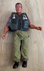 1985 Diamond Toymaker Arnold Schwarzenegger 16” Commando Action Figure 1980s Toy