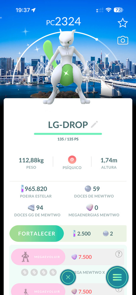 MEWTWO Shiny | Tokyo Background | Japan 2026 | GO Trade 20k-1M