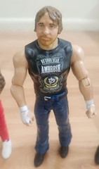 Lot 4 Mattel WWE 7″ Figures Jey Uso, Sin Cera, Samoa Joe, Dean Ambrose 2011,2017