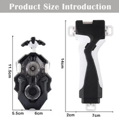Bey Battling Burst Launcher and Grip, B-184 Left and Right Spin String Launcher