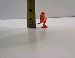 1980s Durham Industries Fantasy Fortress Miniature Figure Orange Tabletop RPG
