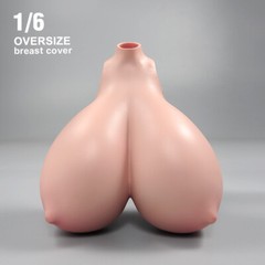 1:6 Suntan Super Large Breast Bust Kits Cover Fit 12” Female PH Action Figure