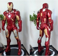 Iron Man Armor Wearable Suit EVA White Model Props MK7 Suit Wearable Handmade