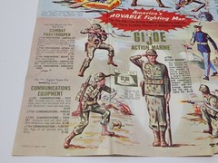 Vintage GI Joe Action Soldier Army Manual Catalog Advertising Fold Out Paper Lot