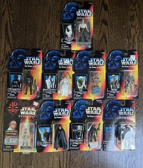 Star Wars Action Figures The Power Of The Force Orange Card Lot Of 9 Luke Leia