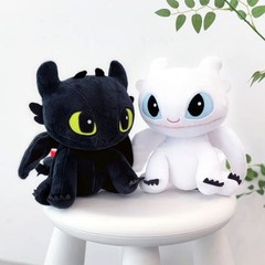 How To Train Your Dragon 3 Toothless Light Fury Plush Doll Sitting 7″ FREE SHIP