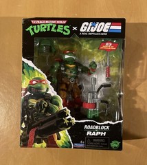 Hasbro TMNT Ninja Turles x G.I. Joe Mashup ROADBLOCK X RAPH 5″ Figure BOX DAMAGE