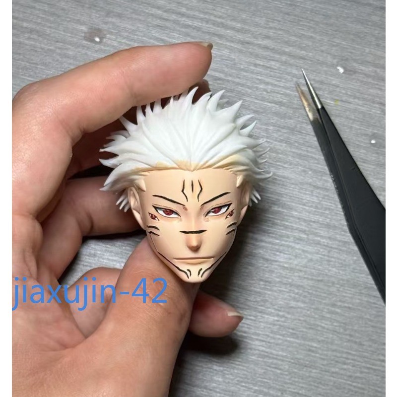 1/6 Custom Satoru Gojo Head Sculpt For 12 ”Jujutsu Kaisen Figure