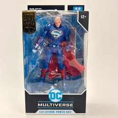 McFarlane DC Multiverse Lex Luthor Power Suit Blue Red Gold Label Action Figure
