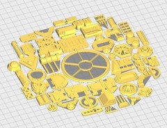 50xMiscellaneous Diorama Parts #8/ Greeblies for 3.75 IN FIGURE DIORAMA