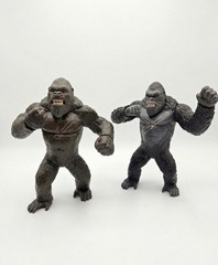 Lot Of 2 Legendary King Kong Action Figures Roars And Mouth Moves