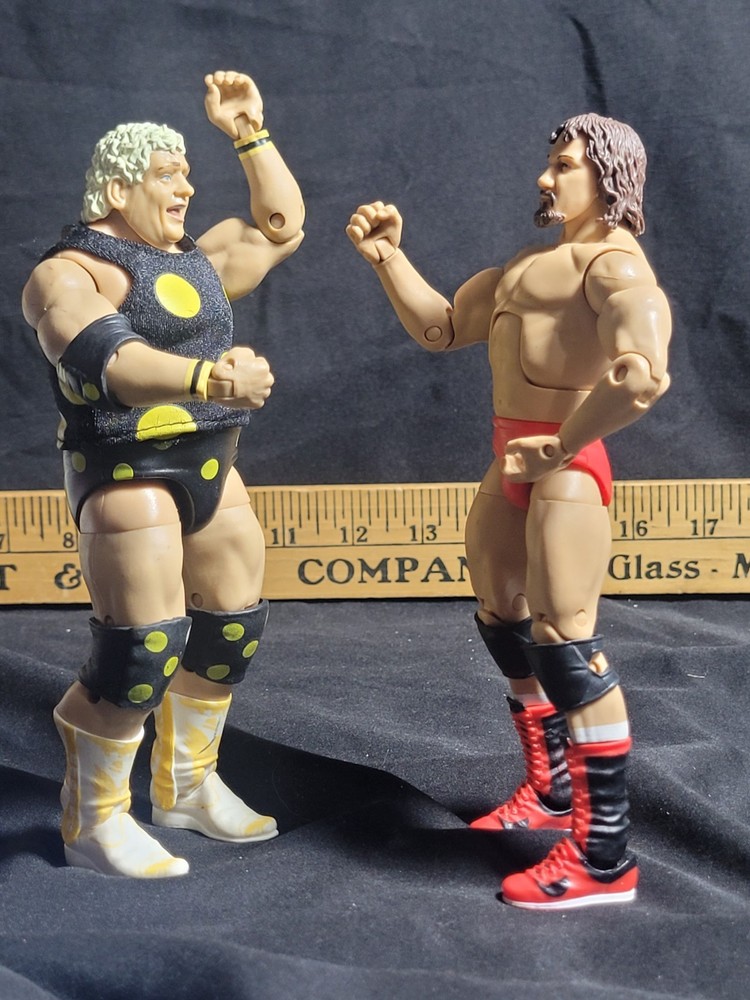 WWE Dusty Rhodes Terry Funk Elite Wrestling Action Figures NWA Legendary Feud