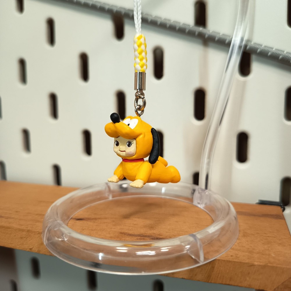 KEWPIE Baby as DISNEY PLUTO DOG 1″ Figure KEYCHAIN Toy Miniature Rose O’Neill