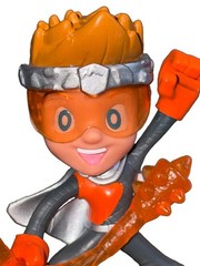 Ninja Kidz TV Series Paxton 2.5” Mini Figure with Orange weapon Accessory Toy
