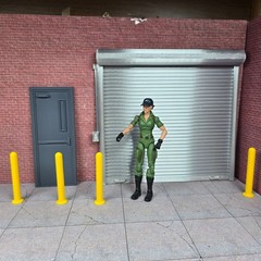 Shop Door Model Prop Kit 1/12 Scale Garage Display Diorama Dollhouse Accessory