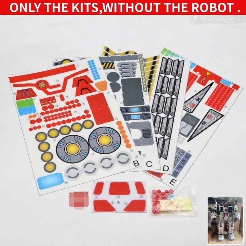 PVC Plastic Sticker&Muzzle Upgrade Kit For W-resources M01 Steel Fortress