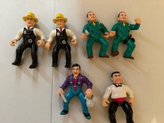 Playmates Dick Tracy Figure Lot 6 Police & Gangster 4.5″