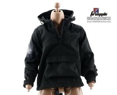 1/6 Casual Jacket Coat Tops Hooded Half Zipper Male Clothes For 12” Figure Body