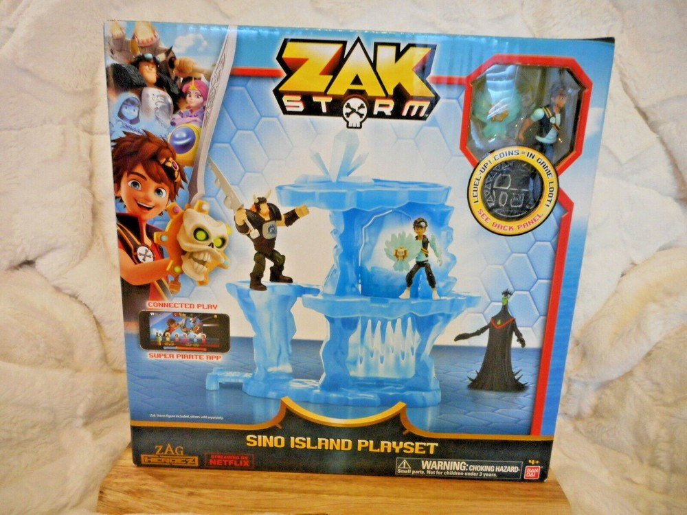 ZAK STORM SINO ISLAND ACTION FIGURE PLAY SET NEW IN BOX AGES 4 AND UP