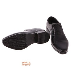 1/6 Scale Black Men Business Leather Shoes for 11.5”Soldiers Male Figure Rubber