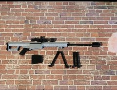 Valaverse Action Force Gray High Caliber Sniper Rifle & Effects 6″ Action Figure
