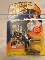 Terminator 2 Action Masters T-800 & T-1000 Miniature Die Cast Figures Vtg 1994